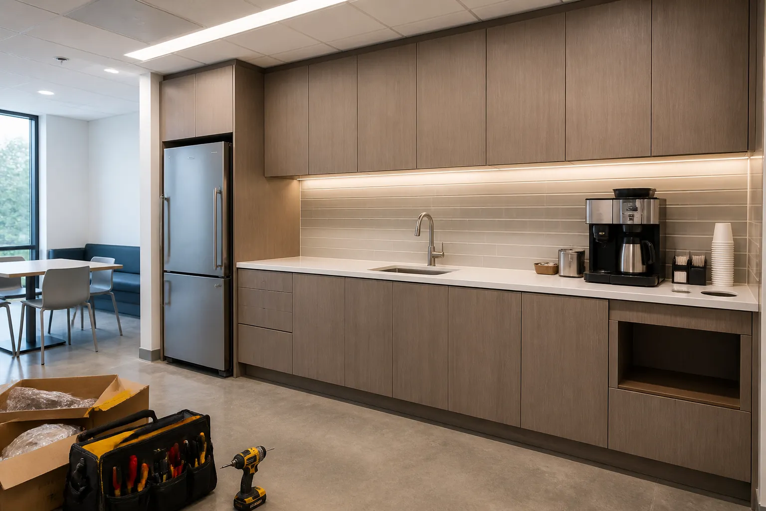 Commercial Cabinets Job Site