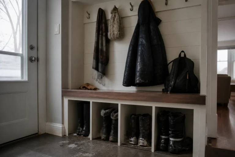 Mudroom and Entry Storage Built for Wisconsin Winters